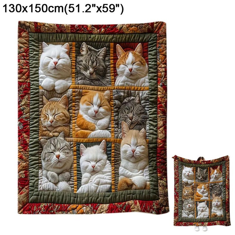 Customized cross-border flannel blankets, thickened blankets, air conditioning nap blankets